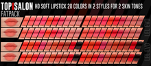 TOP1SALON - HD SOFT LIPSTICK (Lelutka Evolution) FATPACK