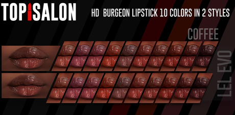 Second Life Marketplace - TOP1SALON - HD BURGEON LIPSTICK (Lelutka