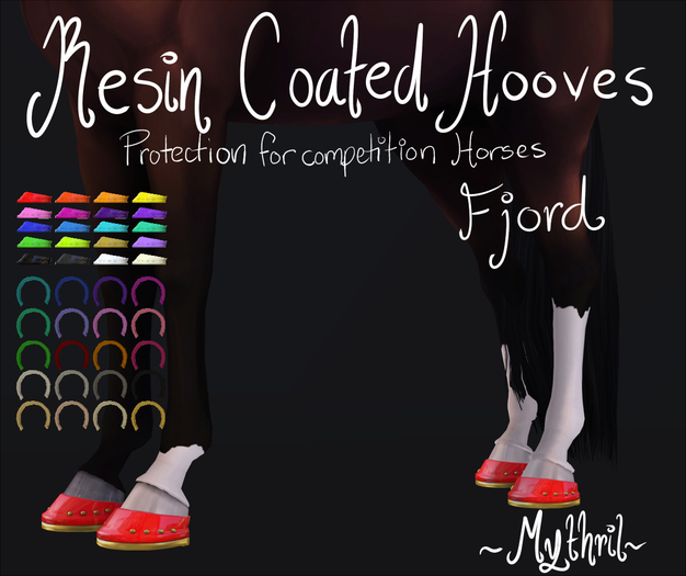 ~Mythril~ Resin Coated Hooves (Fjord)