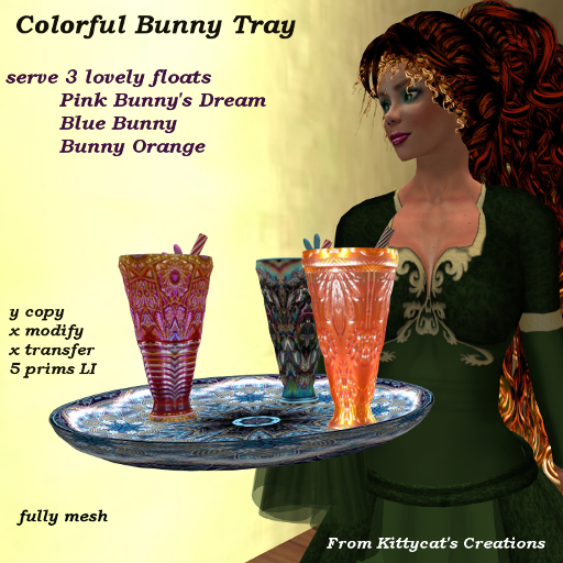 Colorful Bunny Tray box