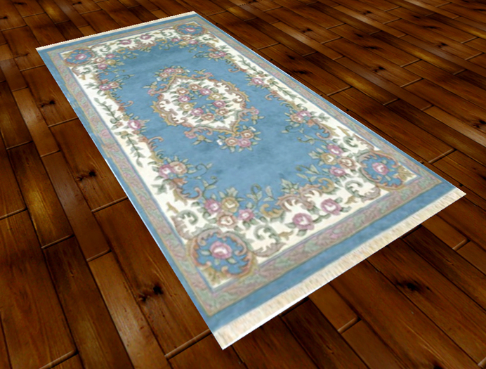 Avalon Blue Rug Vintage 