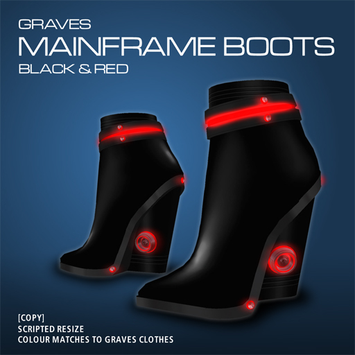 GRAVES Mainframe Boots - Black & Red