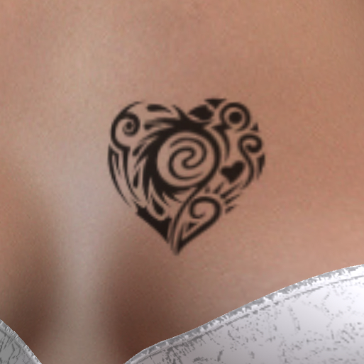 Heart5 Chest Tattoo