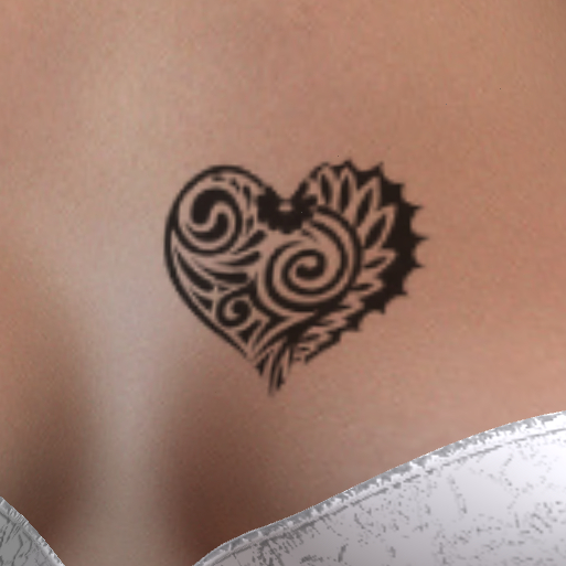 Heart6 Chest Tattoo