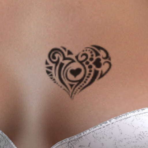 Heart8 Chest Tattoo