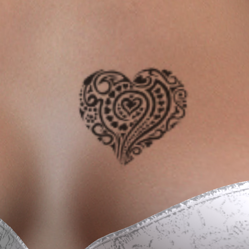 Heart9 Chest Tattoo
