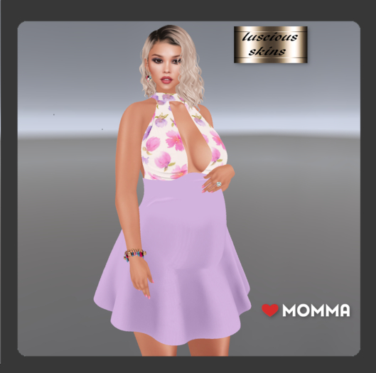 poppy  lilac alter neck dress for LoveMomma