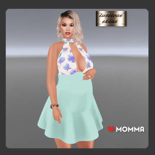 poppy teal alter neck dress for LoveMomma