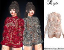InStyle-Lace Tunic -White /Maitreya,Slink,Belleza/