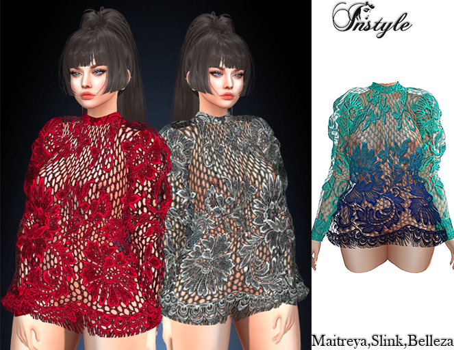 InStyle-Lace Tunic Chameleon /Maitreya,Slink,Belleza/-PROMO action until 25. 03. New InStyle products