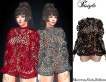 InStyle-Lace Tunic Black/Maitreya,Slink,Belleza/