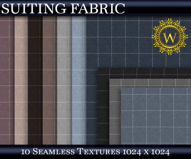 Suiting Fabric 10 Seamless Textures - WonderWall