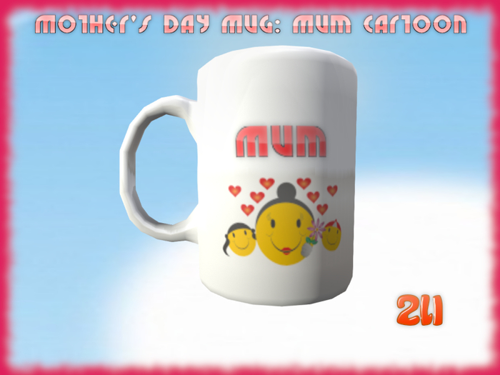 Mug: Mother's Day, Cartoon Faces (Boxed)