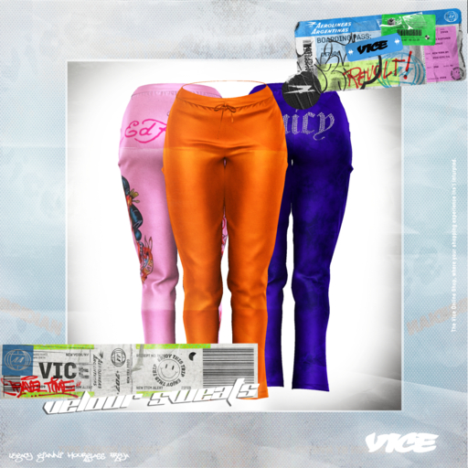VICE - Dion Velour Sweatpants "FATPACK"
