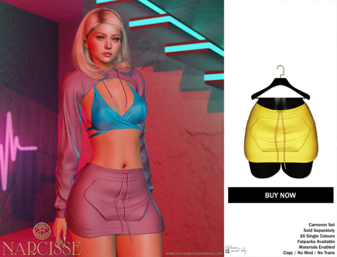 -Narcisse- ADD Cameron Skirt - Neon Orange