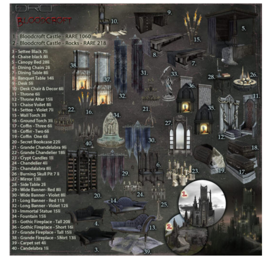 30 -DRD- Bloodcroft Castle - Wide Banner - Violet