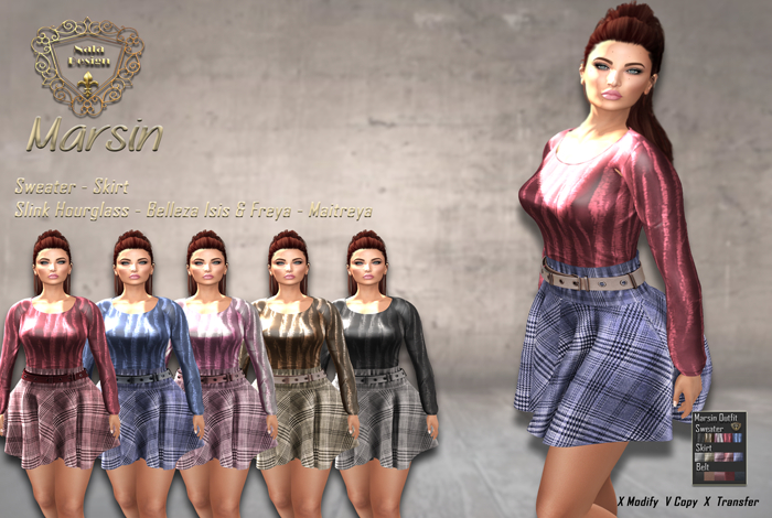 Nala Design - Marsin Outfit - Slink - Belleza - Maitreya