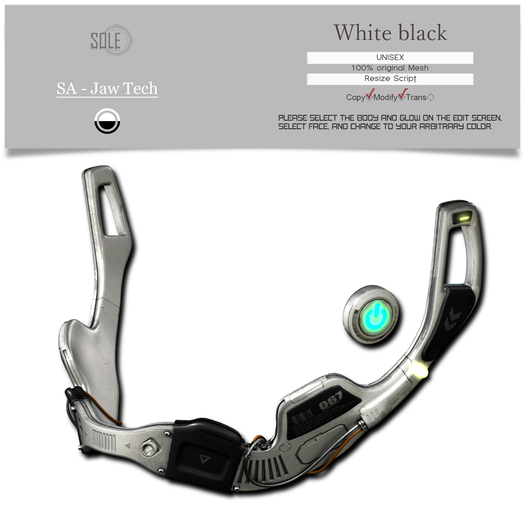 :::SOLE::: SA - JAW Tech (White Black)