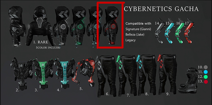 1.::GB:: Cybernetics Jacket (Belleza) RED RARE