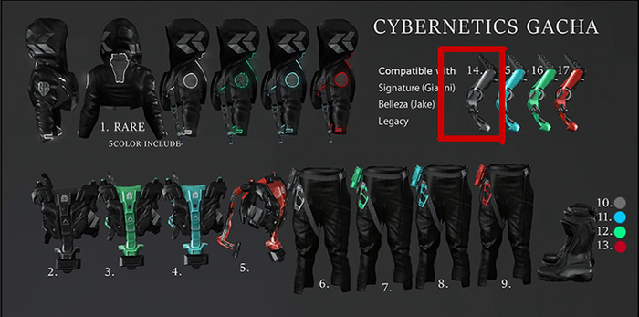 14.::GB:: Cybernetics Power arm (Gianni) Black
