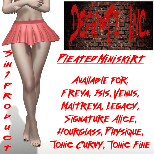 DefianTz Inc - Pleated Miniskirt