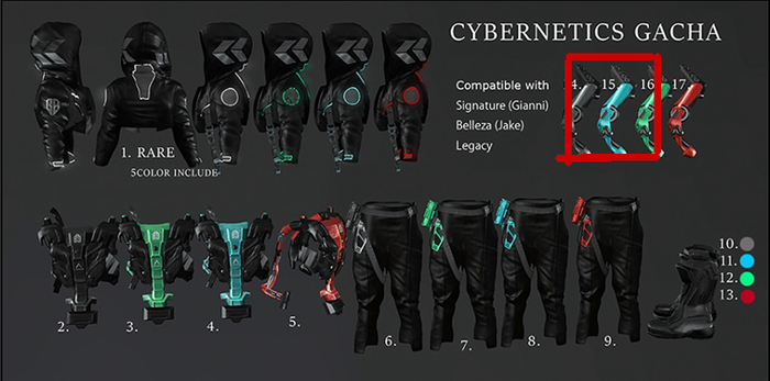 15.::GB:: Cybernetics Power arm (Legacy) Cyan