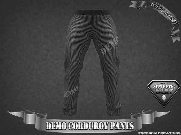 DEMO Corduroy pants-Freedom creations