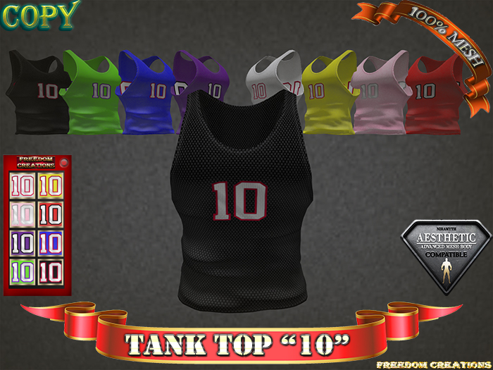 Tank top "10"-Freedom creations