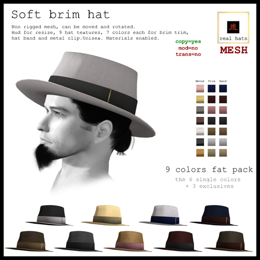 JfL Soft brim hat Fat Pack BOXED