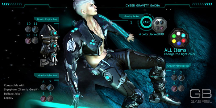 9.::GB:: Gravity Robo Arm / Silver