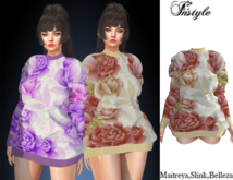 InStyle-Sweater with roses -v1 /Maitreya,Slink,Belleza/