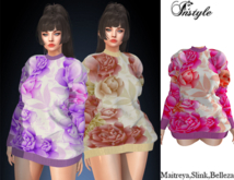 InStyle-Sweater with roses -v2/Maitreya,Slink,Belleza/