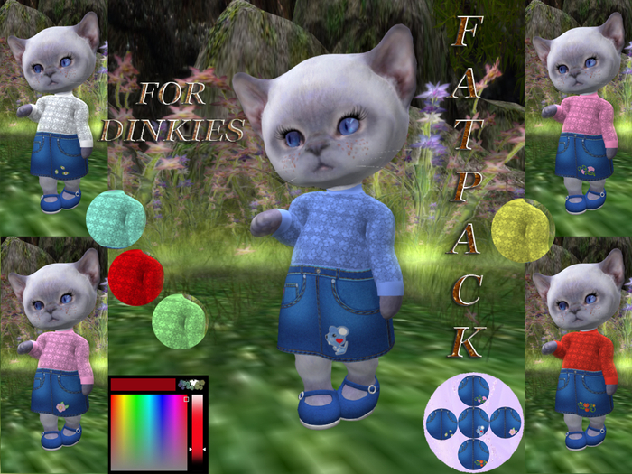 &ML& Fatpack Outfit "Spring" with HUDs for Dinkies