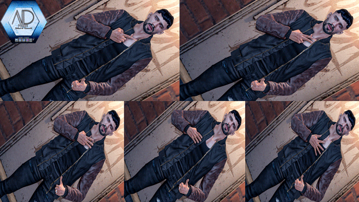 *AD POSES* Static Bento  Male Pose - Counting 