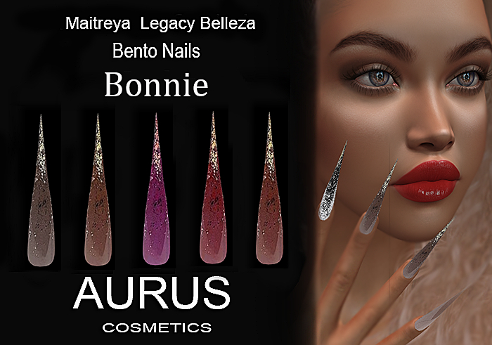 A U R U S - Bonnie  Stiletto Bento Nails