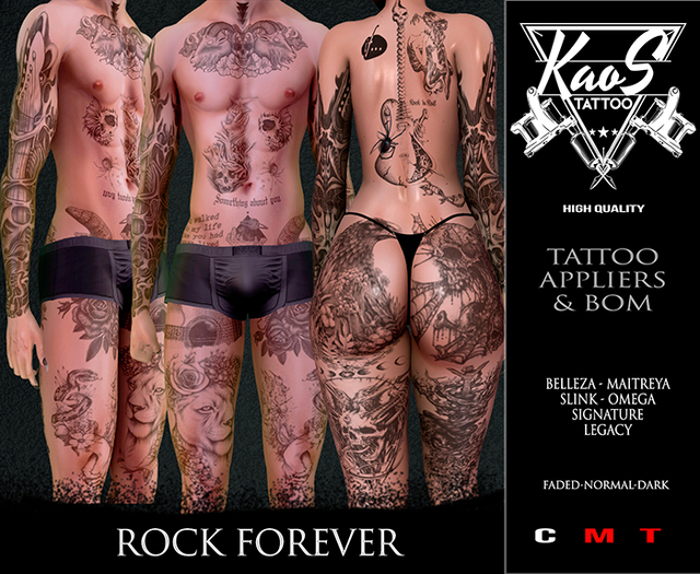 KAOS ROCK FOREVER TATTOO