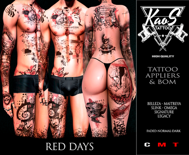 KAOS RED DAYS TATTOO