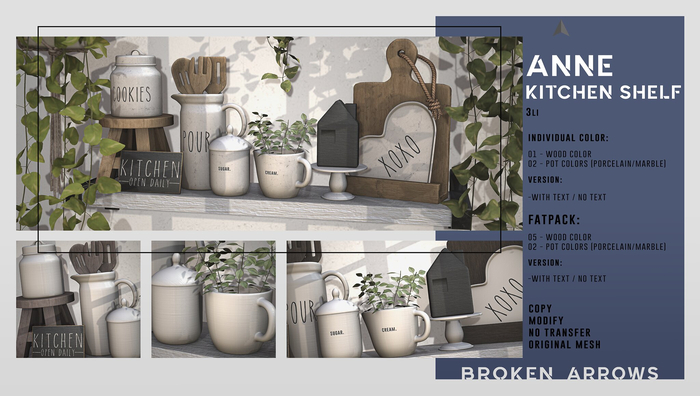 BROKEN ARROWS - Anne Kitchen - Shelf - FATPACK