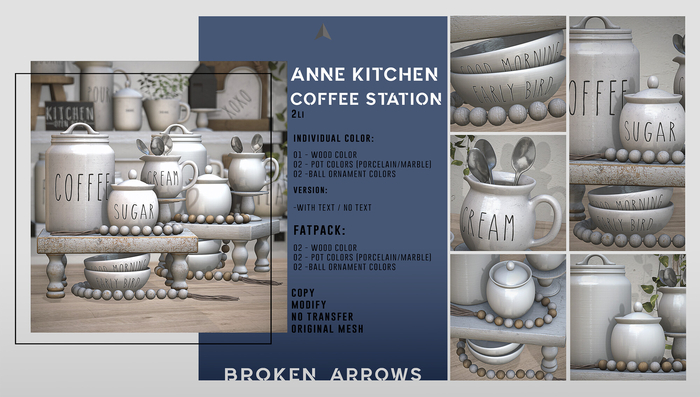 BROKEN ARROWS - Anne Kitchen - Coffee Station - FATPACK