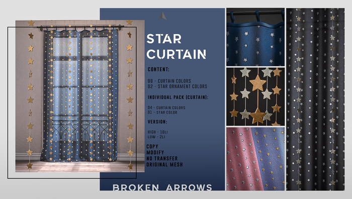 BROKEN ARROWS - Star Curtain & Ornament - FATPACK