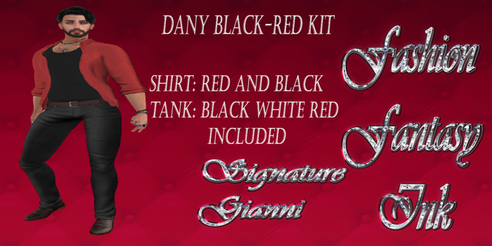 Dany Black-Red Kit