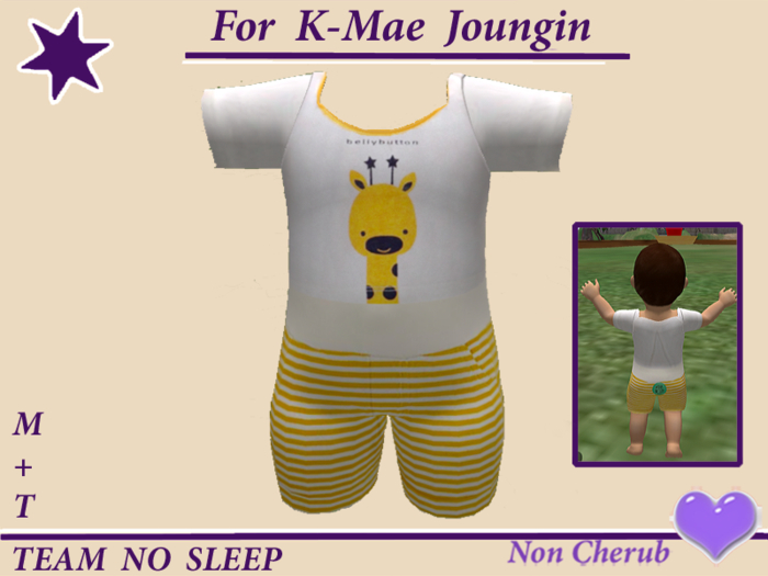 Baby shorts gelb