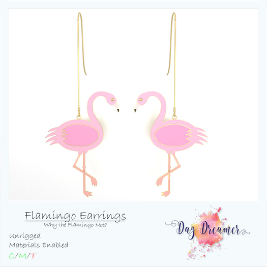 Day Dreamer - Flamingo Earrings (boxed)