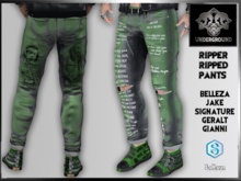 +V8-SHOP-RIPPER RIPPED-PANTS+THE WALL