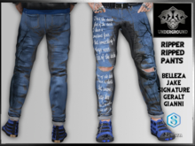 +V8-SHOP-RIPPER RIPPED-PANTS+THE DARK