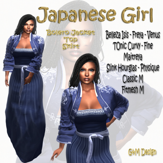 G&M Japanese Outfit Blue