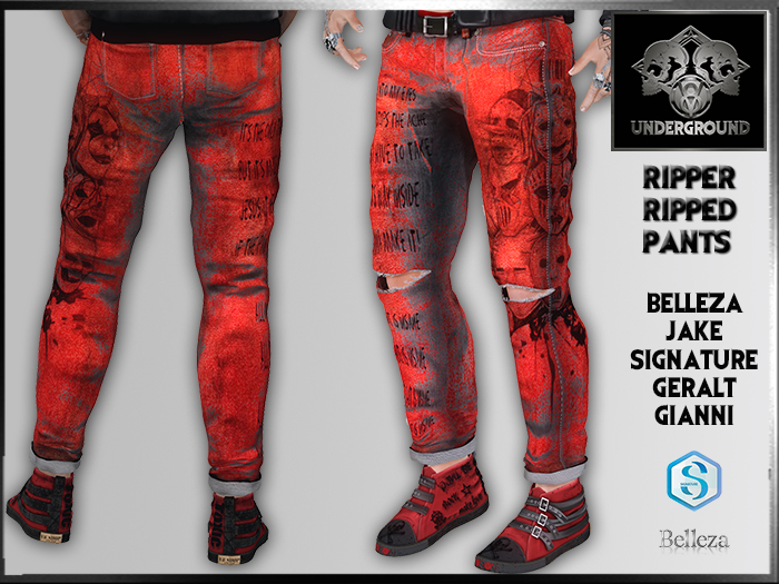 +V8-SHOP-RIPPER RIPPED-PANTS+DUALITY