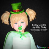 [Jester Inc.] Lucky Clovers Light Up Binky!