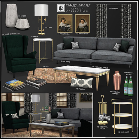 12 Fancy Decor: Jansen Frans Hals Portrait B