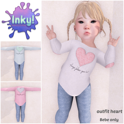 Inky! outfit heart FATPACK